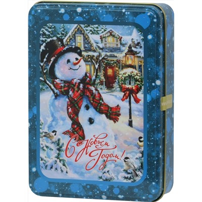 Черный дракон. Новый год. С Новым Годом. Снеговик 50 гр. жест.банка