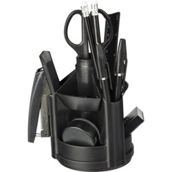 Набор настольный 14 предметов Economy черный, вращающийся (166747) Attache