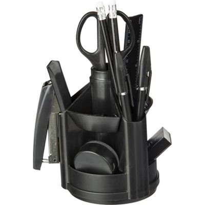 Набор настольный 14 предметов Economy черный, вращающийся (166747) Attache