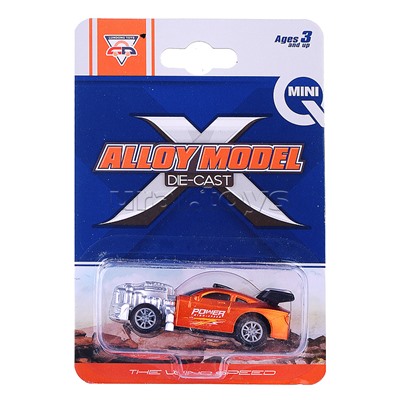 Машина "Кто быстрее" металл. на листе