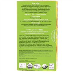 Pukka Herbs, Органическая активная куркурма, без кофеина, 20 пакетиков-саше с травяным чаем, 1,27 унц. (36 г)