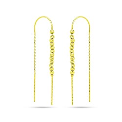 Серьги из серебра без вставки, ТДБ-8711лп