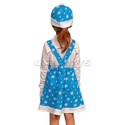 Изделие швейное "Набор карнавальный "Зимушка" ткань-плюш (3-6 лет, рост 98-116 см)