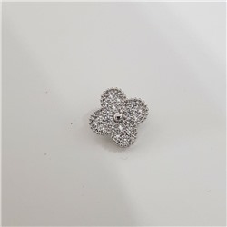 Комплект "Дубай": кольцо р-р 18, серьги, подвеска, покрытие посеребрение, цвет камня: белый, 30249, арт. 847.622