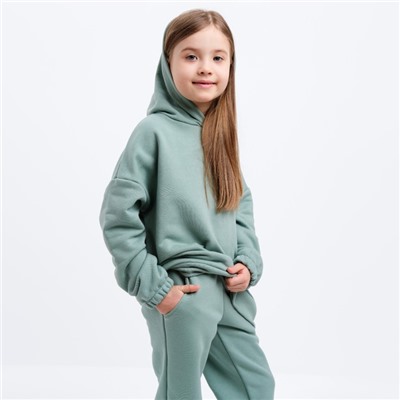 Костюм детский (худи, брюки) MINAKU, хаки, рост 110 см