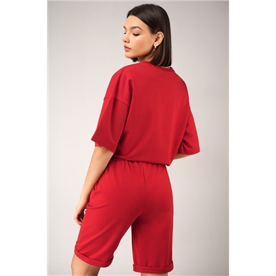 Женский костюм с шортами из футера двухнитки Happyfox