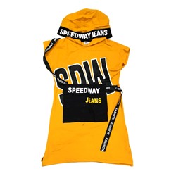 76895 Платье для девочки с капюшоном