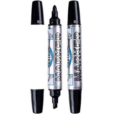 Маркер перманентный двусторонний черный 84120 Centrum