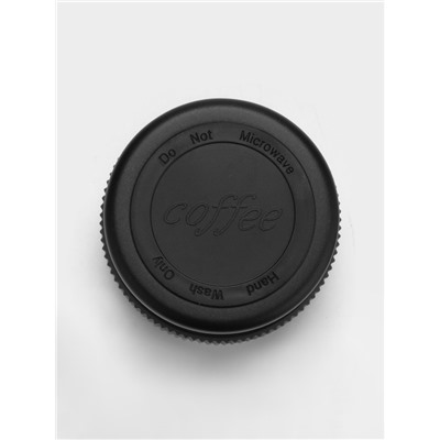 Термокружка, 450 мл, сохраняет тепло 6 ч, 7.5×18 см, вакуумная, нержавеющая сталь, чёрная