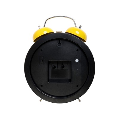 УЦЕНКА Часы - будильник настольные «Смайл», с подвесом, дискретный ход, d=20 см, 30×23 см, 2×АА