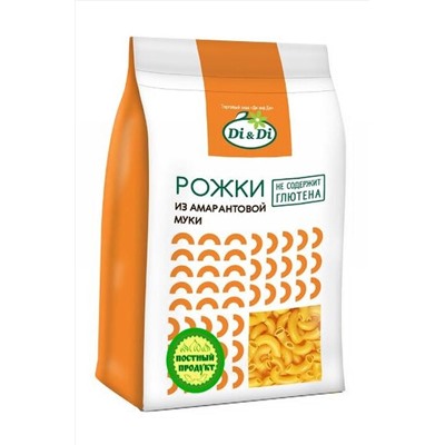 Макароны гречневые "Рожки" в амарантом 250г ЭКОПРОДУКТЫ, 1183445