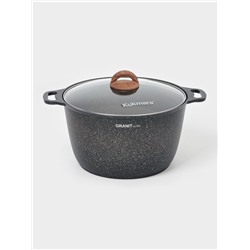 Кастрюля KUKMARA Granit ultra, 10 л, d=32.5 см, h=25.5 см, антипригарное покрытие, литой алюминий, коричневая