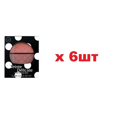VS Румяна двойные Teinte Delicate 5г тон 12 6шт