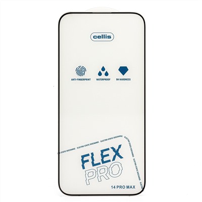 Защитное стекло Full Screen Cellis Flex Pro для "Apple iPhone 14 Pro Max" (black) (236366)