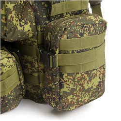 Рюкзак тактический туристический Storm tactic, 50 л, с карманами, расцветка пиксели, оливковый
