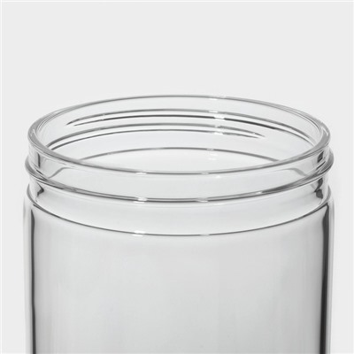 Стакан «Бьорн», 450 мл, с крышкой и трубочкой, стекло