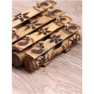 Сувенирный музыкальный инструмент «Ксилофон», 15×20×5 см, бамбук