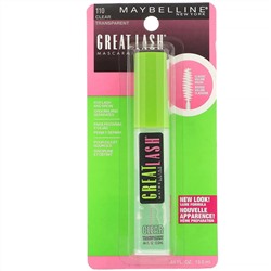 Maybelline, Great Lash, тушь Clear 110, 13 мл