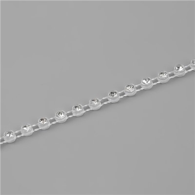 Стразы на нитях, 3 мм, 9±1 м, прозрачные