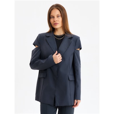 Пиджак женский MINAKU: Classic, темно-серый, размер 42-44