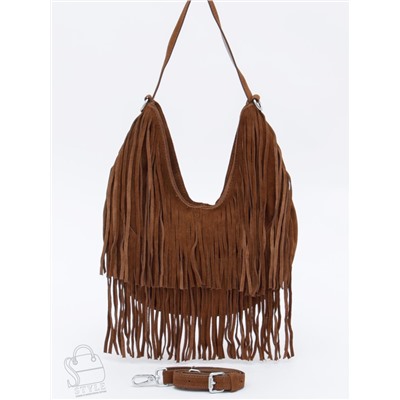 Сумка женская кожаная 5812P brown Polina&Eiterou