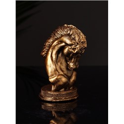 Фигурка гипс «Конь: шахматная фигура», 9×6 см, цвет бронза