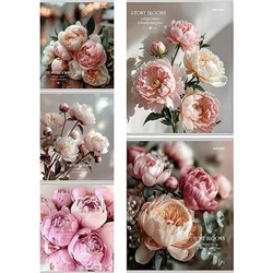 Тетрадь  48л клетка "НЕЖНЫЕ ПИОНЫ - 3" 48-9752 Проф-Пресс