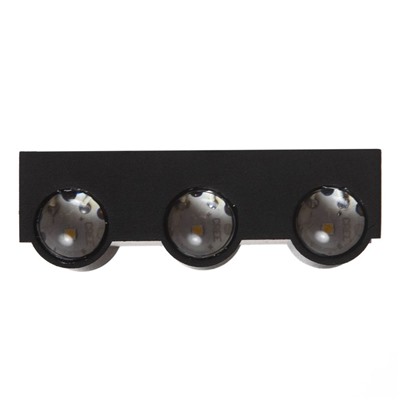 Бра BayerLux «Бисо», 6хLED, 6 Вт, 4000К, IP66, чёрный, 14×4.5×8 см