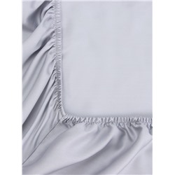 Простыня на резинке 1.5-спальная SL Home Modal, 160×200+30 см, светло-серая, модал
