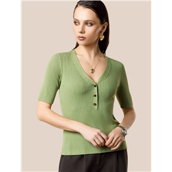 Джемпер тонкой вязки из вискозы с нейлоном