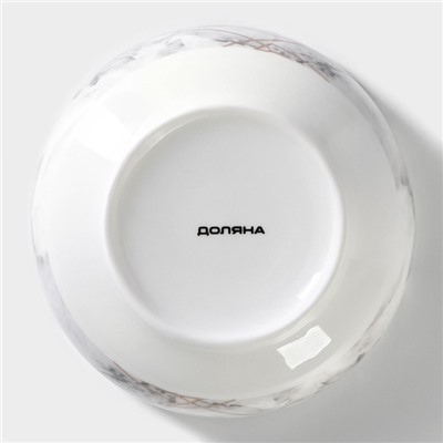 Салатник фарфоровый Доляна «Мрамор», 600 мл, d=15.5 см