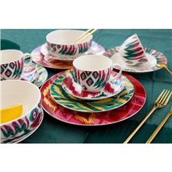 Тарелка фарфоровая десертная Доляна Askım, d=20.5 см, цвет зелёный