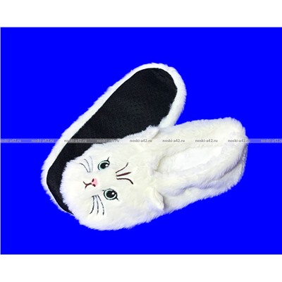 6 ПАР - Носки-тапочки с мехом Мордочки ЖЕНСКИЕ № 1