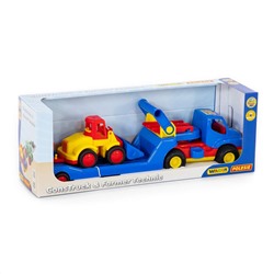 320867 Wader "КонсТрак", автомобиль-трейлер + "Базик", погрузчик (в коробке)