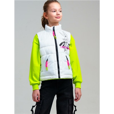 Жилет текстильный с полиуретановым покрытием для девочек