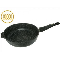 Сковорода 24см  индукционная АП Гранит black Induction Pro со съемной ручкой арт. 024802И