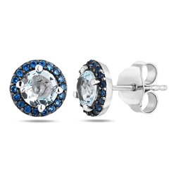 Серьги, топаз , нанотопаз, Вербена