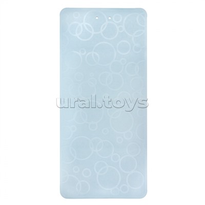 Коврик резиновый для ванны антискользящий 35 x 76см, серо-голубо