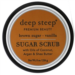Deep Steep, Сахарный скраб, коричневый сахар и ваниль, 8 унций (226 г)