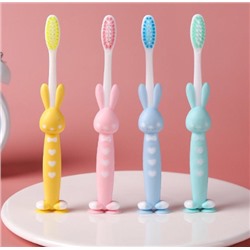 Набор детских зубных щеток HAPPY BEAR (4 шт.), 4-10 лет