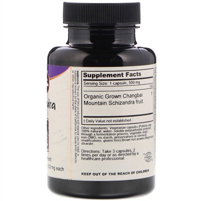 Dragon Herbs, Schizandra, 500 mg, 100 Vegetarian Capsules