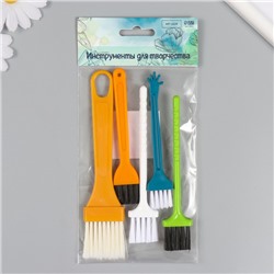 Набор кистей пластик набор 5 шт., 16×3 см, 13×2.5 см, 11.5×2 см