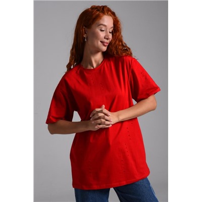 7458 футболка женская (Красный)