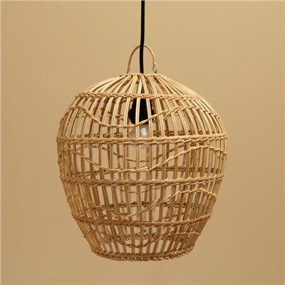 Светильник потолочный из ротанга «Джонатан», 1×120 Вт, Е27, 30×30×50 см