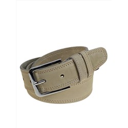 Ремень мужской из натуральной кожи, цвет серо-белый