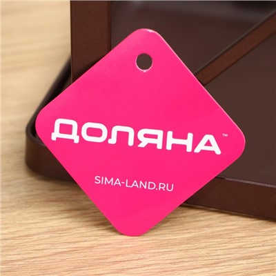 Подставка для крышек Доляна «Лофт», 16×13×33.5 см, коричневая