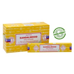 SATYA Бангалор Ароматические палочки Sandalwood  (15г.*12уп)