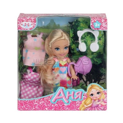 Кукла Аня 12 см, с аксессуарами, в коробке