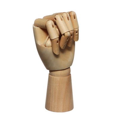 Модель деревянная, рука детская, левая, 18 см