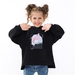 Толстовка для девочки Mark Formelle, чёрная, рост 104 см